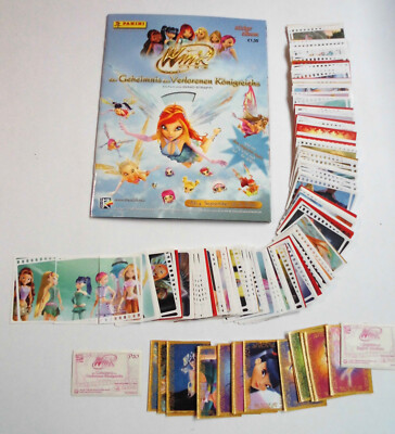 Winx Club -Geheimnis des Königs ...  (2008)  Leeralbum + kompletter Satz ,Panini