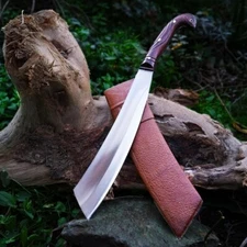 Custom Handmade Carbon Steel Blade Parang Machete Knife | Hunting Knife Camping
