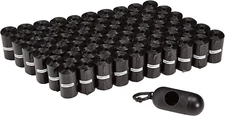 Amazon Basics Dog Poop Bags with Dispenser, 300 Count, Enhanced for Guaranteed L
