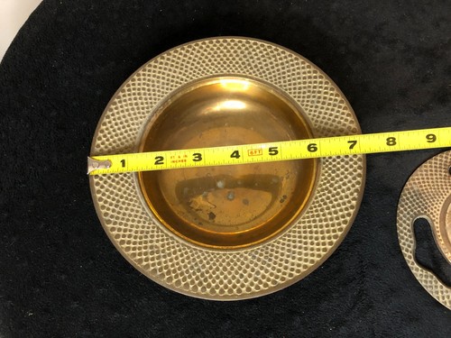 Vintage Japanese 寛永通宝 Brass Incense Burner Ashtray, made in Hong Kong - Picture 6 of 8
