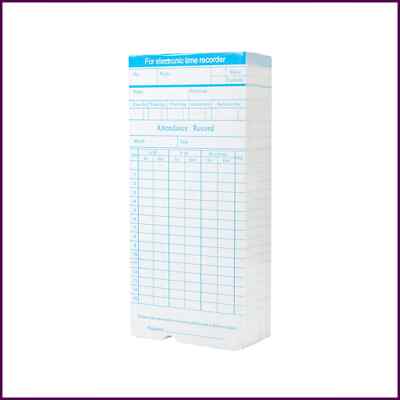 90pcs/ Pack Time Cards Timecards Monthly 2-sided 18 * 8.4cm for ...