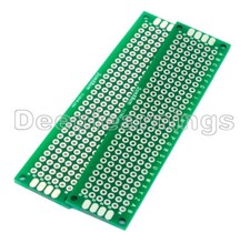 5PCS 2x8 cm 20mmx80mm FR4 Double Side Prototype PCB Tinned Universal Breadboard