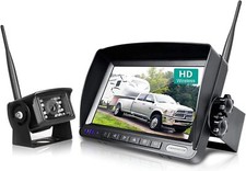 Wireless Backup Camera System Kit 7'' Monitor Reverse Rear View Camera W01