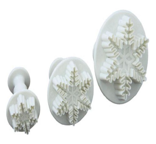 Snowflake Plunger Cutter Set Of 3 - Picture 3 of 3