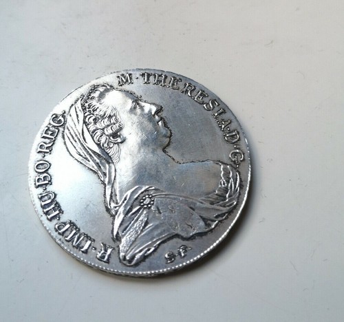 Old antic silver coin Thaler Maria Theresa Austria Hungry 1780 S.F 28gr - Picture 11 of 11