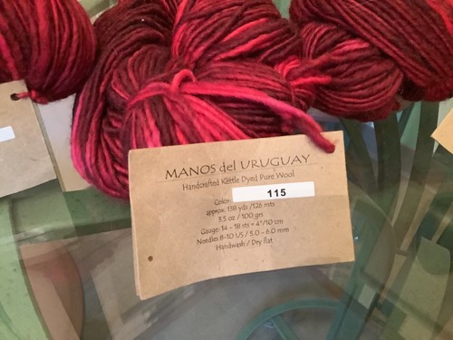 Lot of 4 Hanks  MANOS del Uruguay kettle dyed pure wool yarn #115 138 yds ea. - Photo 4/4