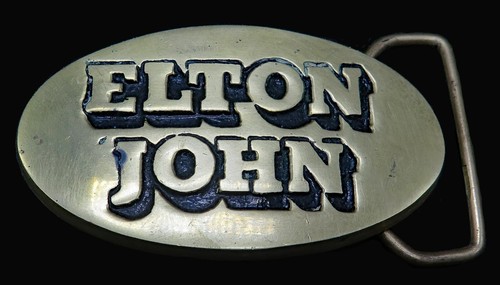 Elton John Baron Brass Vintage Belt Buckle