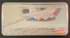 Americas First Rocket-Propelled Plane 29 Gram Sterling Silver Bar 75.02 per troy oz