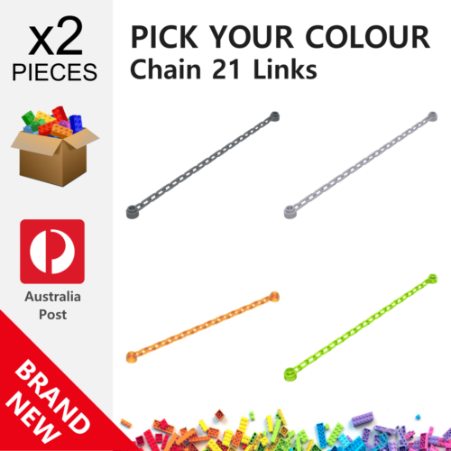 2x Genuine LEGO™ - Chain 21 Links - 30104 60169 39759 39763 New Parts - Picture 1 of 8