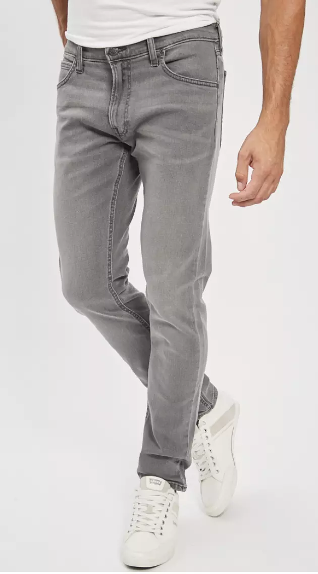 Slim Tapered Fit Grey Stretchable Premium Denim Jeans - Peplos Jeans –  Peplos Jeans