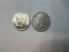 2 of 1923P Peace Dollar Circulated 90% Silver