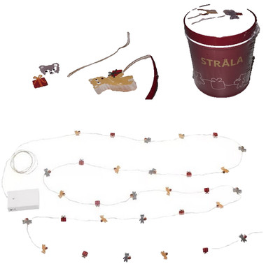 Strala IKEA Lichterkette (30), LED, batteriebetrieben Teddy Bären