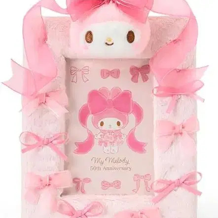 My Melody Princess Ribbon 50th Anniversary Photo Frame - New