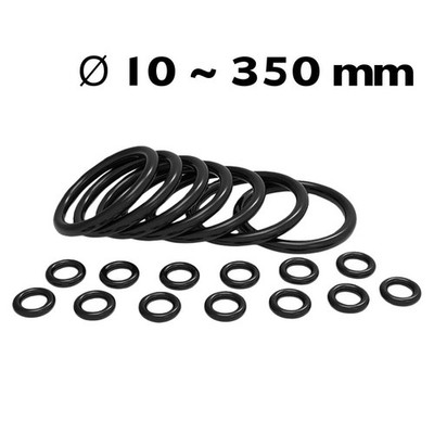 O-Ring Dichtring Dichtungsring /AD 10-350mm x Schnurstärke 3,1mm / NBR Gummiring