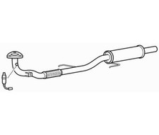 Quality Front Exhaust Down Pipe & Silencer for Skoda Rapid CGPC 1.2 (2012-2016)