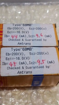 EICO ECL82 6BM8 Vacuum Tubes 2 Pairs NOS Unused Amtrans Test Included