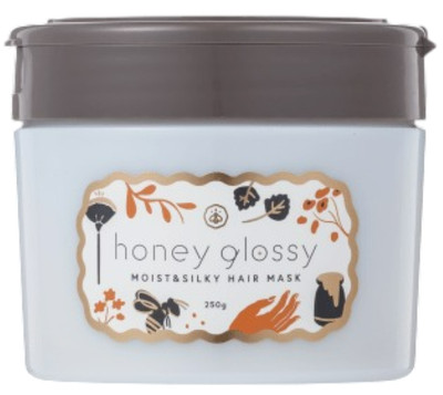 honeyglossy Moist & Silky Hair Mask 250g Honey Silica Jasmine Floral Scent Japan