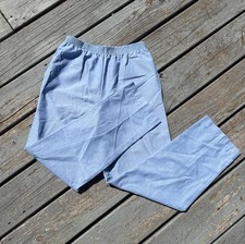 Vintage Lighthouse Point Casual Cotton Elastic Pants Actual 26x25 Made In USA
