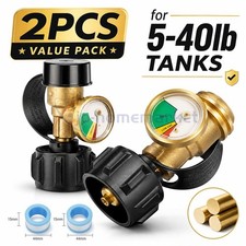 Propane Tank Gauge with QCC1/Type 1 Connection Propane Gas Level Indicator Gauge