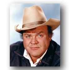 Dan Blocker Photo 8x10 Bonanza TV Show Actor Cowboy Hat Portrait 1970s