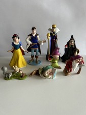 Disney Store Snow White Cake Topper Figures Lot of 8