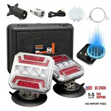 Wireless Trailer Lights, 2026 NEW 110 Rotatable Magnetic LED Trailer Lights