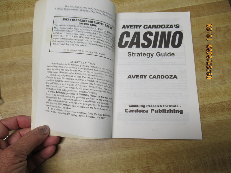 professional gambling tutor Avery Cardoza's CASINO & complete casino experience