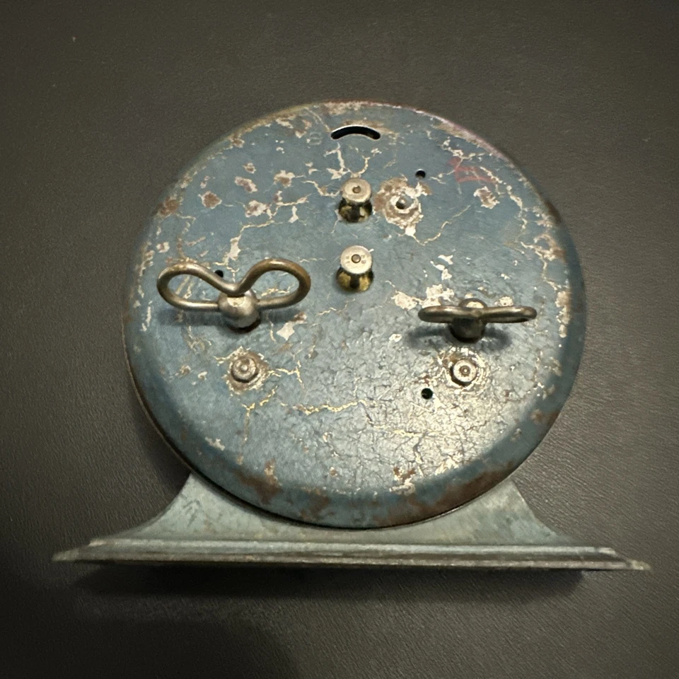 Antique 1930s Ingraham The National Call 8-day Alarm Clock Decorations Only USA - Image 3 of 4