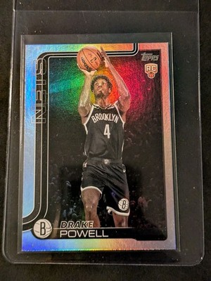 Topps NBA Flagship 2025 - Drake Powell (RC) - 45 Anniversary Silver