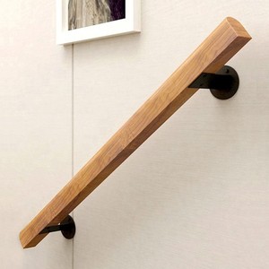 1.3FT Wooden Stair Handrails, Hand Railings for Stairs Indoor Outdoor, Sturdy...