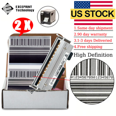   2pcs 79800M Printhead for Zebra ZM400 Printer - 203dpi Precision Print Head  
