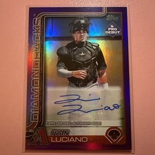 2025 Topps Pro Debut - Ivan Luciano #PD-60 Purple Foil Autographs /299 (AU, RC)