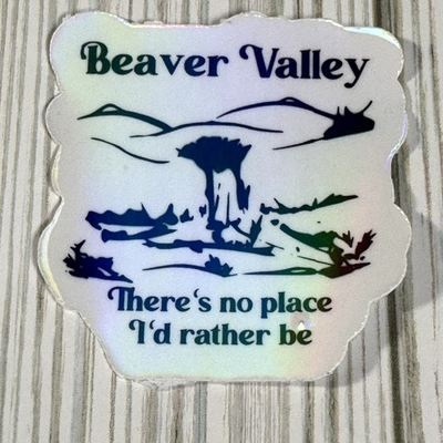 #ad Beaver Valley There#x27;s No Place I Would Rather Be Waterproof Sticker $3.00