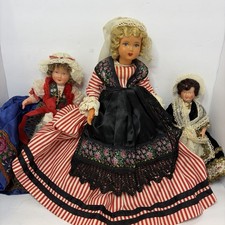 Vtg French Dolls Poupees Le Minor Celluloid Springs Strings Intricate Details