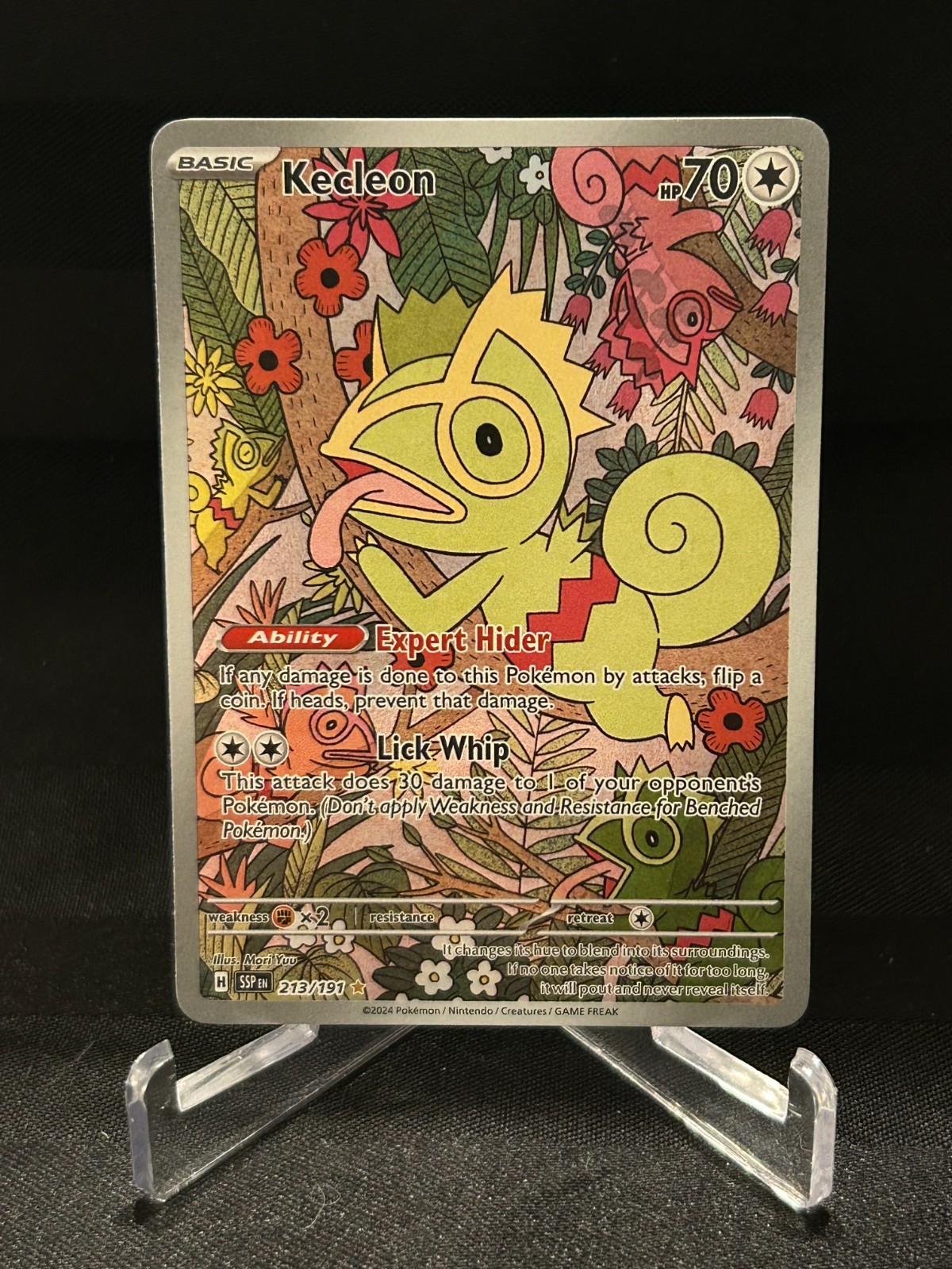 Pokémon TCG Kecleon Illustration Rare #213/191 SV: Surging Sparks NM/M