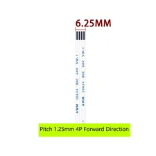 1.25MM Pitch FFC/FPC Flexible Ribbon Cable Wire 80C 60V VW-1 4/5/6/7/8/9/10-30P 