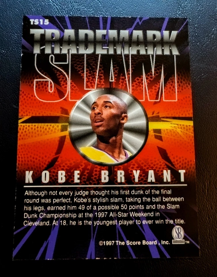 Kobe Bryant 1997 Scoreboard "Trademark SLAM" #TS15 - Image 2 of 2