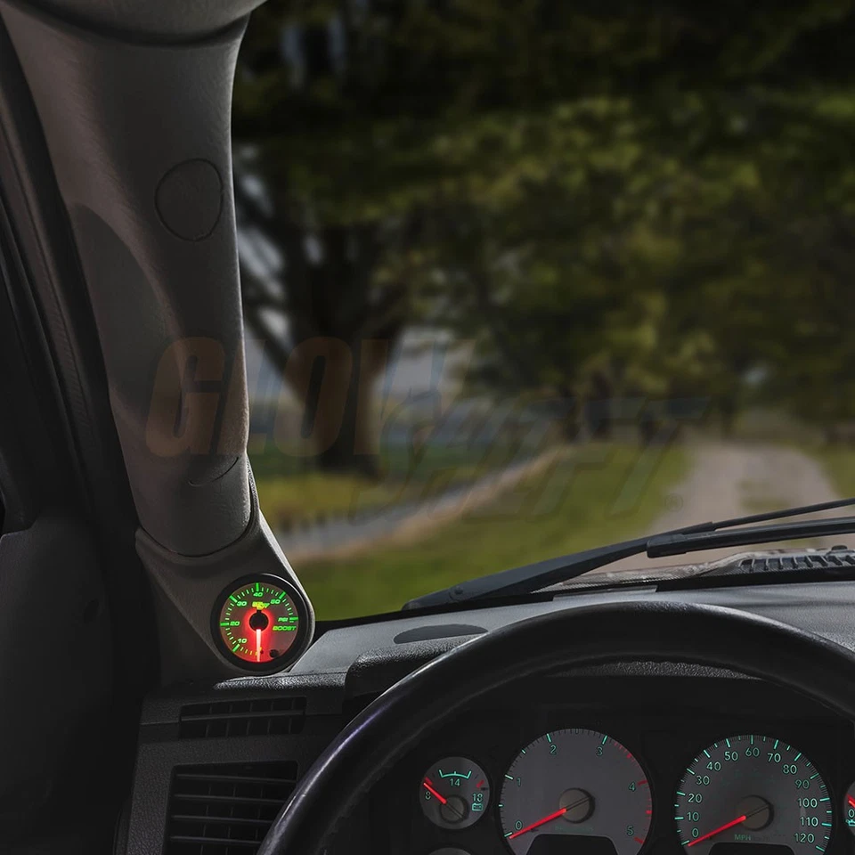 Taupe 03-09 道奇 Ram 5.9 6.7 康明斯仪表包带白色 7 60 PSI 增压计 — 第 2/4 张图片