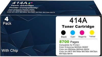 Toner Cartridges for HP 414A 414X Color LaserJet Pro MFP M479 M454 Enterprise