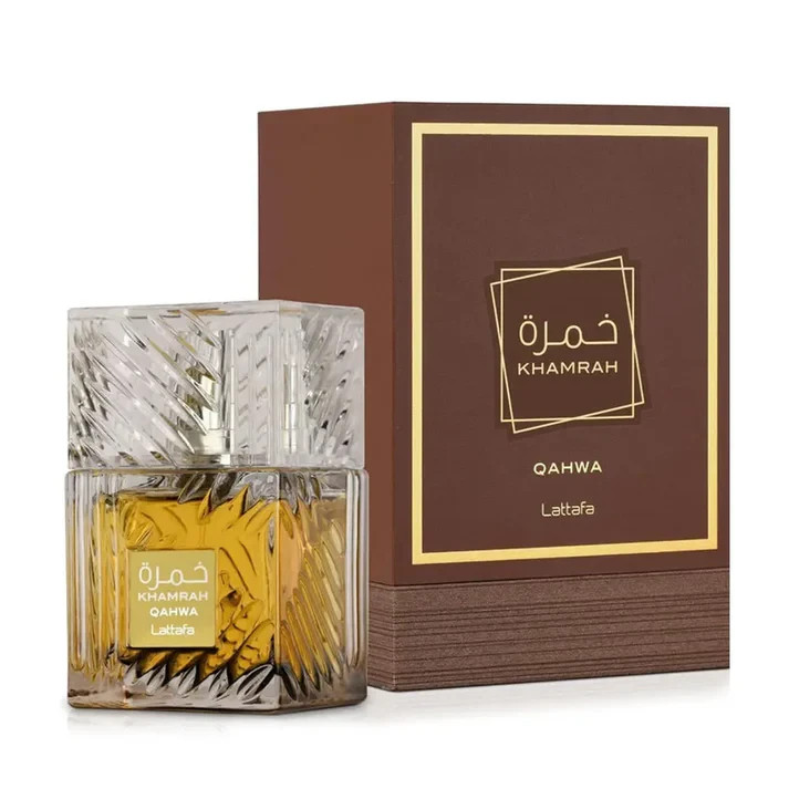 Lattafa Khamrah Qahwa 100ml Eau de Parfum unisexe pour les amateurs de parfum café gourmand