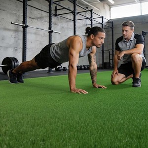 AplusChoice 4x33FT Gym Turf Artificial Grass Rug Mat for Sled Track Flooring