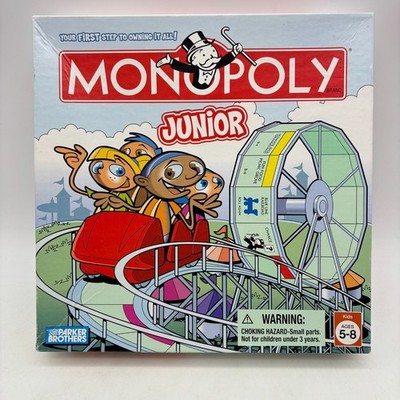 Monopoly Junior COMPLETE Parker Brothers 2005 Kids Childrens Ticket Booth