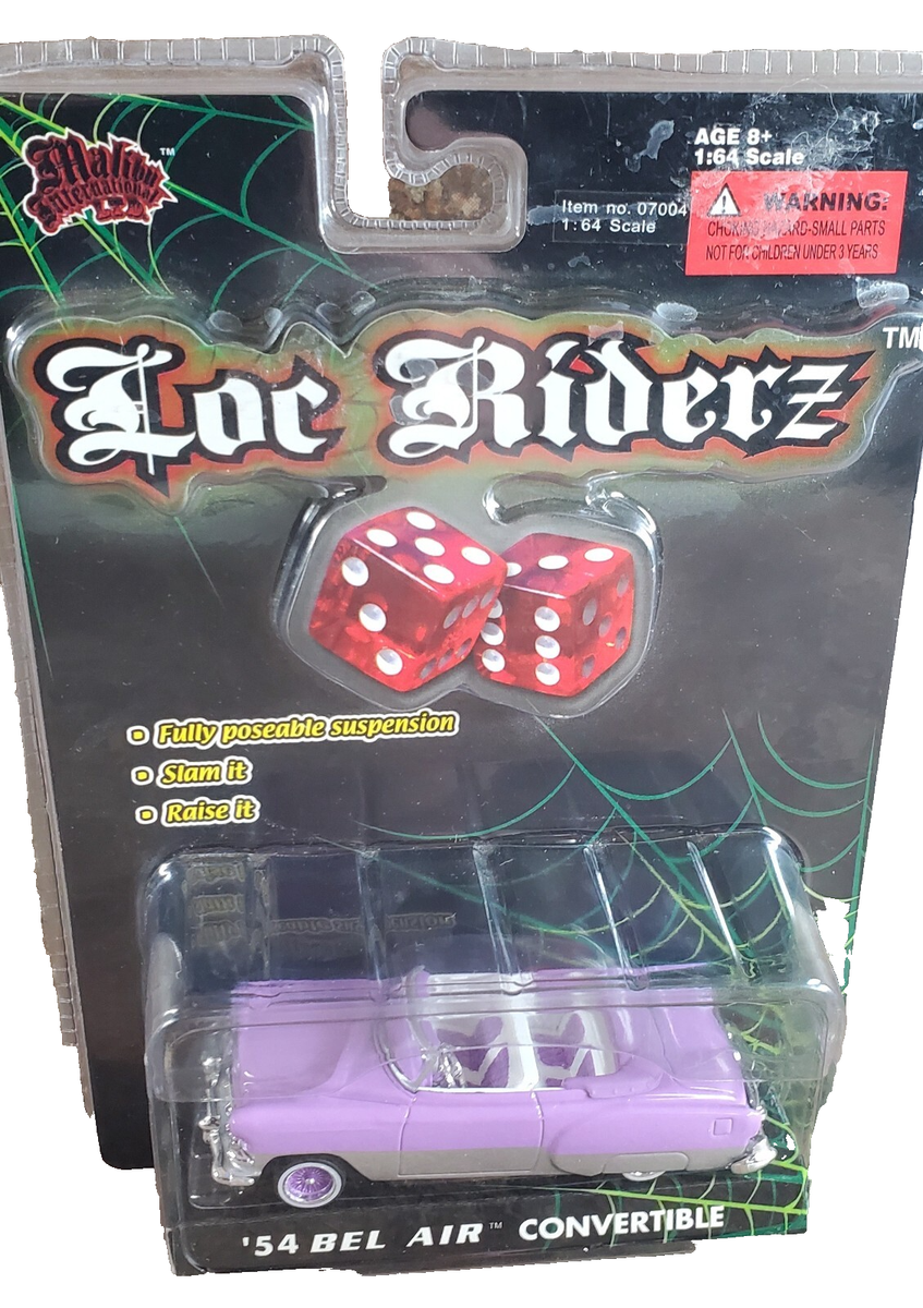 LOC RIDERZ '54 bel air convertible purple 1/64 lowrider | eBay