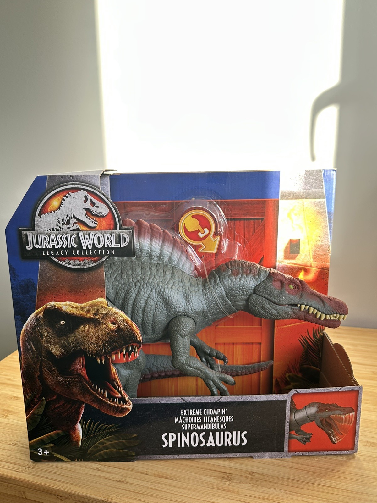 Figura Spinosaurus Extreme Chompin Colección Parque Jurásico Mundo Legado Nueva