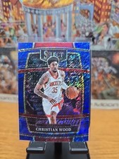 2021-22 Panini Select - Concourse Christian Wood #61 Blue Shimmer Prizm