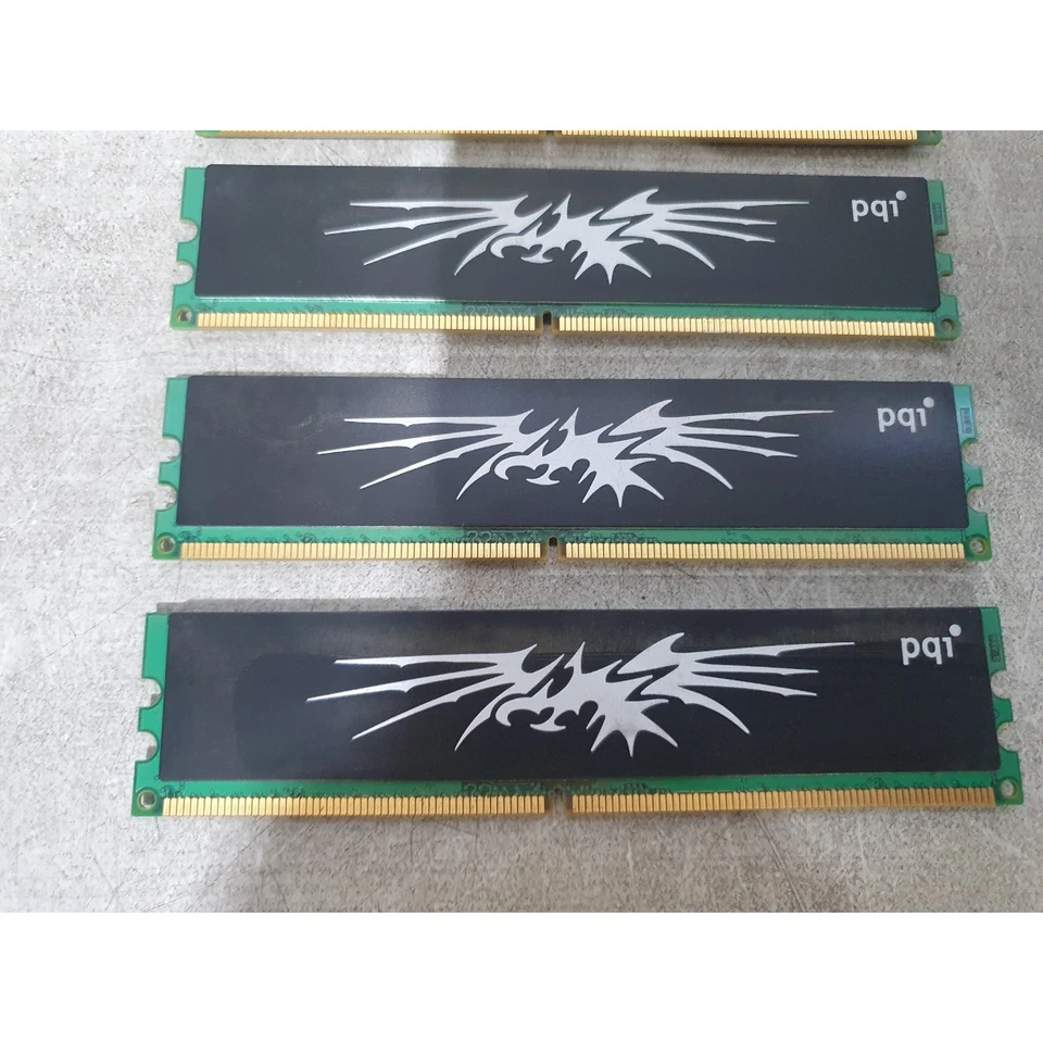 Lot of 4 PQI CL5-5-5-15 Desktop Memory Module 2GB DDR2 RAM PC2-8500 Dual Channel - Image 3 of 4