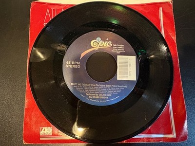 Celine Dion ''Beauty & The Beast'' 45 Epic Peabo Bryson The Beast Lets Belle Go