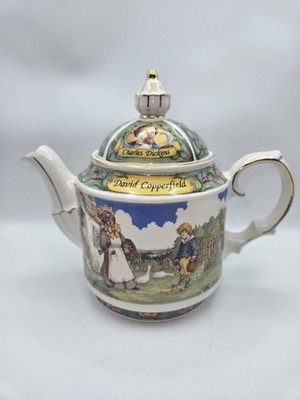 Vintage Sadler Charles Dickens Series teapot David Copperfield England Porcelain
