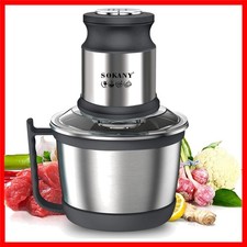 Fleischwolf und Zerkleinerer: 800W Leistung, 3L Edelstahl für schnelles Kochen