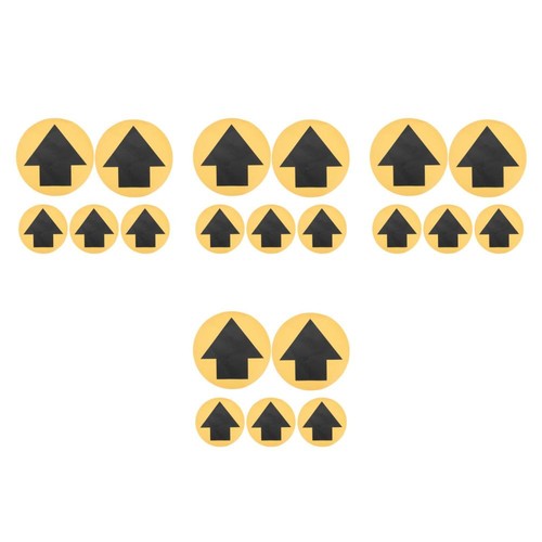 5 Blatt Richtungsboden Warnaufkleber Social Distancing Sicherheit - Bild 19 von 20